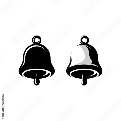 classic bell vector design on white background, bell vector