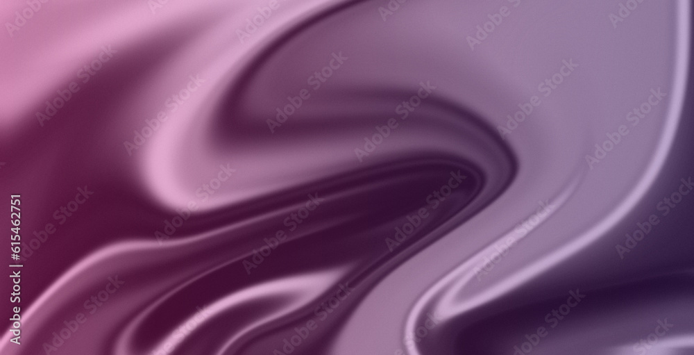 Fototapeta premium Texture background wavy folds of purple silk. Grainy background