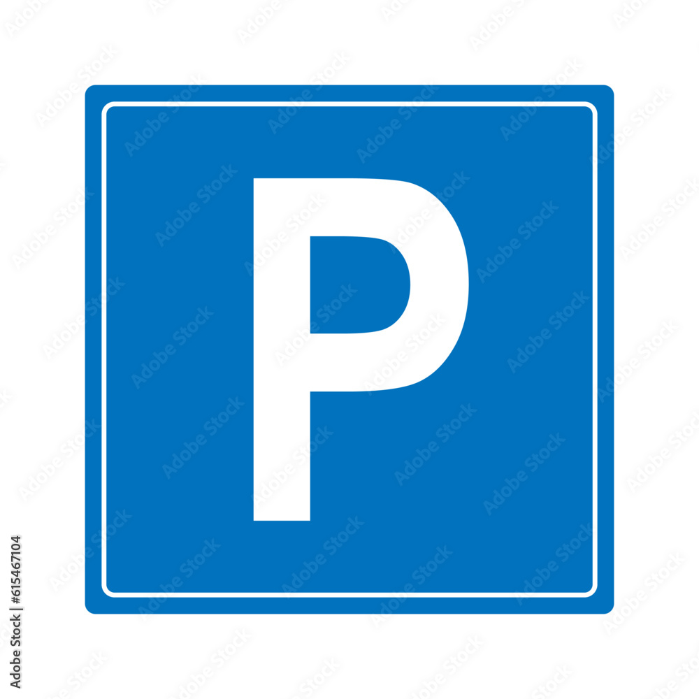 Parking Sign. Parking Regulation Indicator. Parking sign icon, parking zone, designated area, restriction marker. Vector line icon for Business and Advertising Parking Sign. Parking Regulation Indicator. Parking sign icon, parking zone, designated area, restriction marker. Vector line icon for Business and Advertising