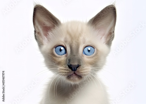 Thai kitten on a white background © Яна Деменишина