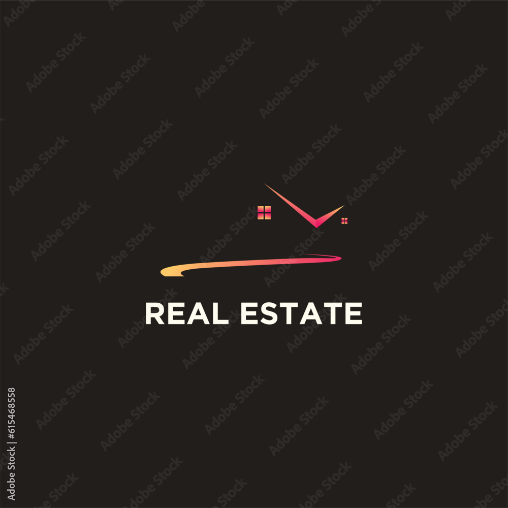 Real estate logo design new concept Real estate logo design new concept