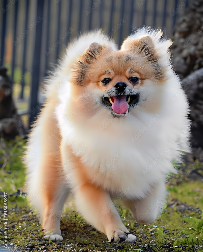 german spitz, white and caramel 01, generated by AI german spitz, white and caramel 01, generated by AI