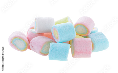Marshmallows isolated on transparent png
