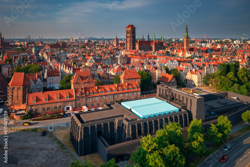 The Main Town of Gdansk at sunset, Poland