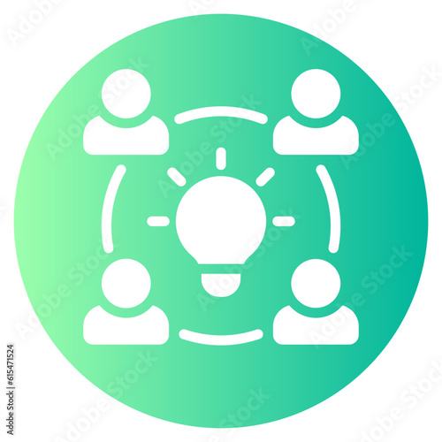 brainstorm gradient icon