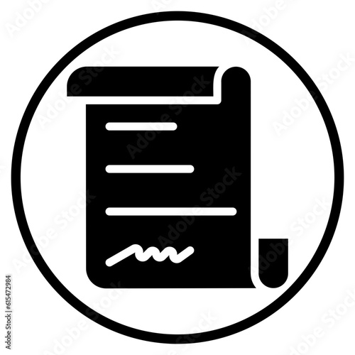 authorization glyph icon