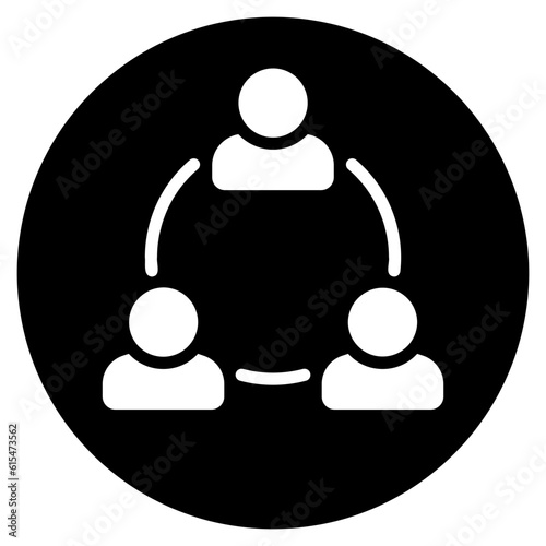 coordination glyph icon