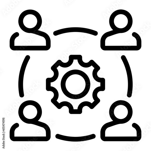 Contribution line icon