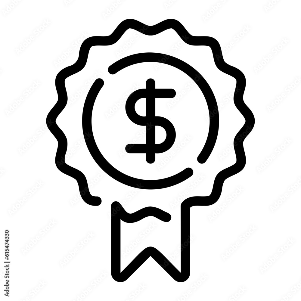 medal line icon