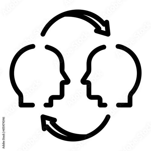 mentorship line icon