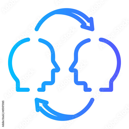 mentorship gradient icon