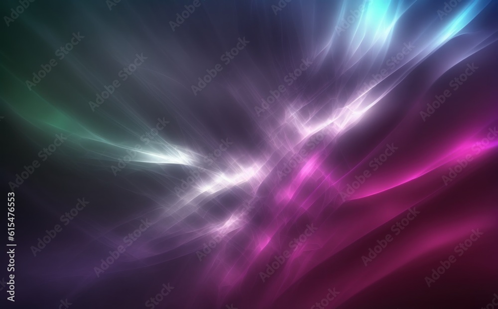 Abstract background made by sunlight illumination. Viva magenta, blue and green dark toned gradient