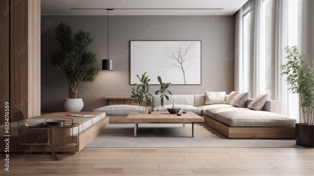 Fototapeta premium A Minimalist Living Room