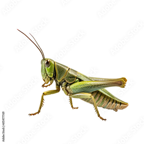 grasshopper isolated on white