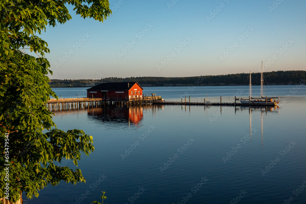Obraz premium pier at dawn
