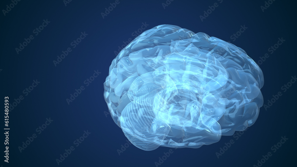 Abstract animation of human brain Abstract animation of human brain