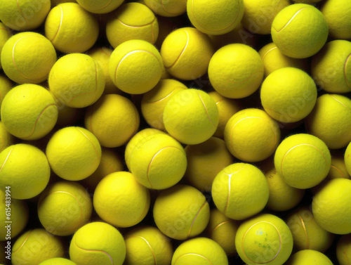Tennis balls background © Veniamin Kraskov