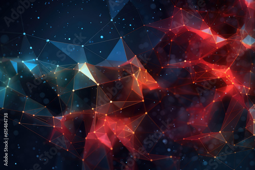 Abstract Graphic Concepts in Low Poly Webcore Artistry