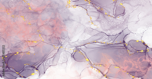 purple gold marble abstract background