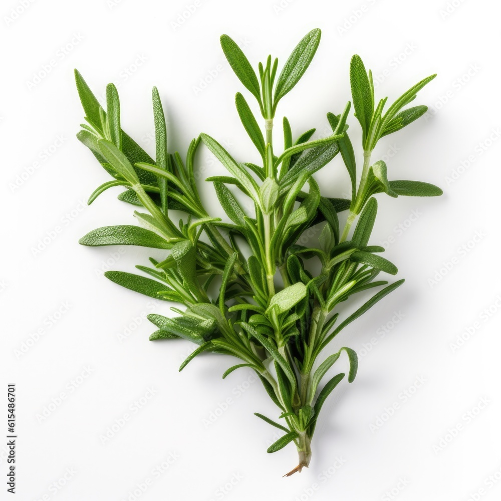 Tarragon isolated on white background. Generative AI Tarragon isolated on white background. Generative AI