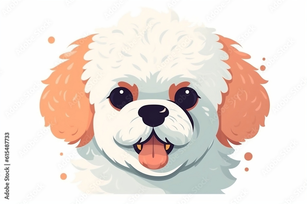 puppy cartoon portrait puppy cartoon portrait