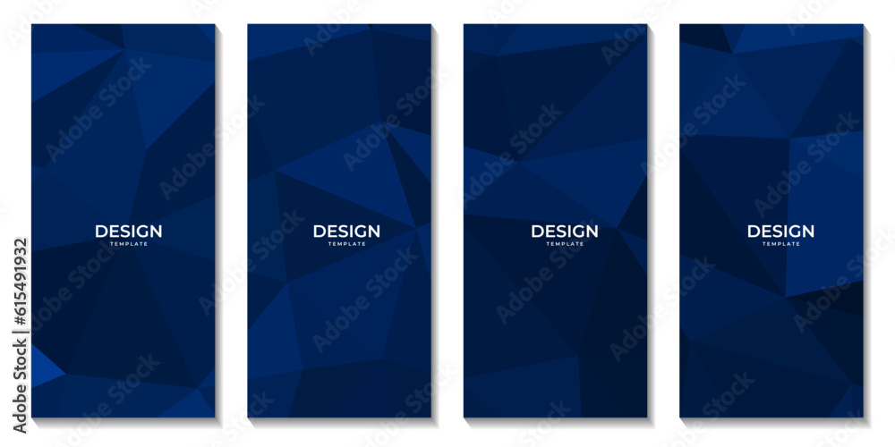 abstract blue triangles background for business