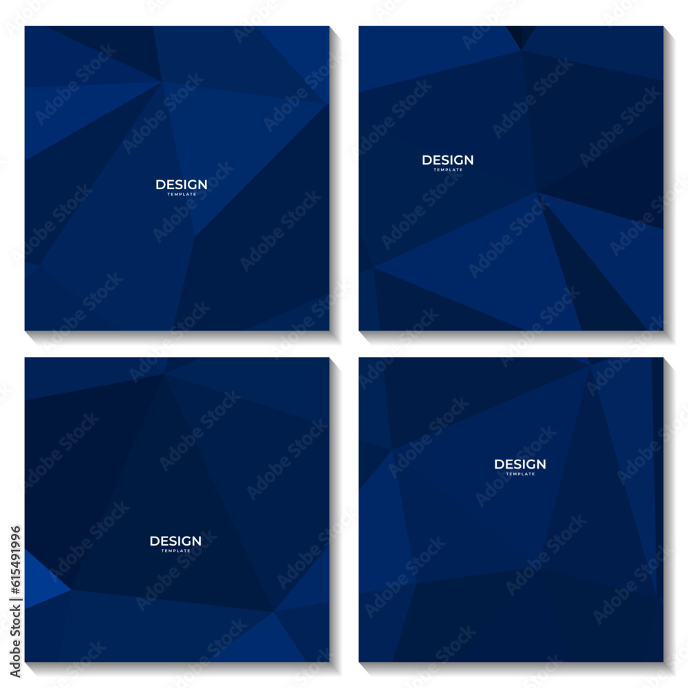 abstract blue triangles background for business