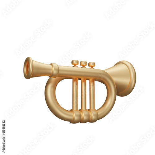trumpet 3d icon