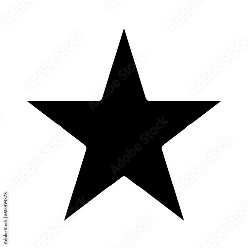 star on black background