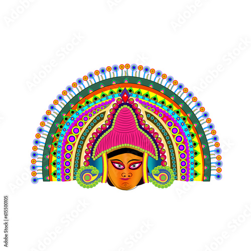 Chhau mask, West Bengal's vibrant tridiagonal dance adorned with intricate masks