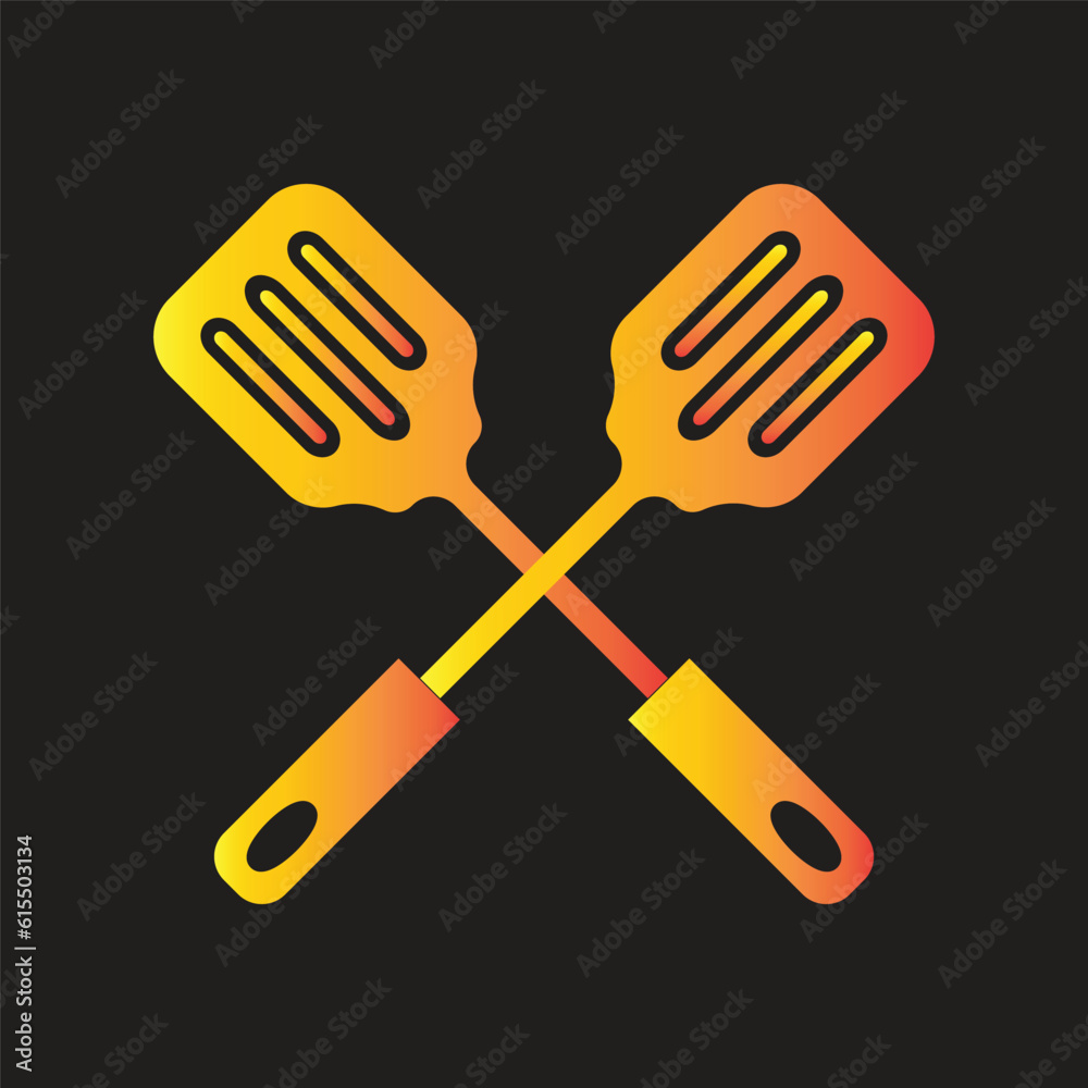 spatula icon simple design art eps 10 spatula icon simple design art eps 10