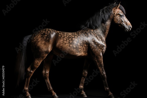 A captivating image of a majestic animal placed against a transparent background. Generative AI.