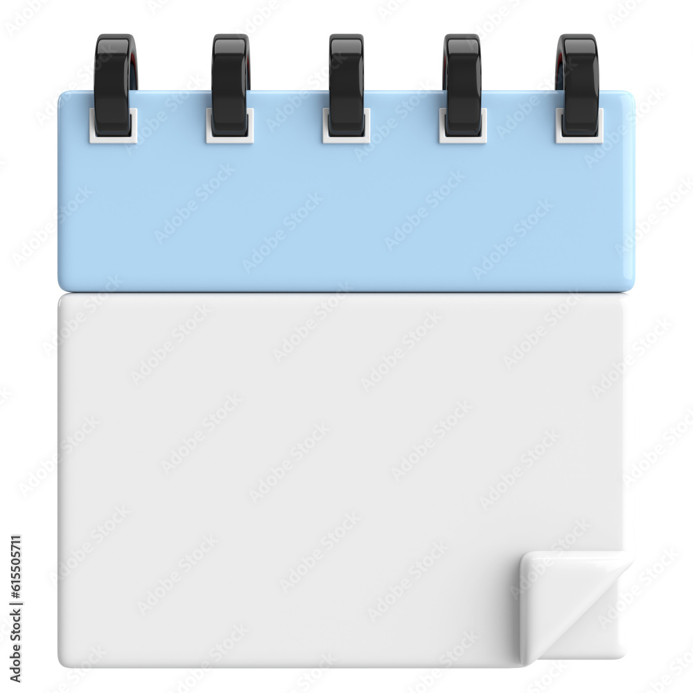 Empty calendar. 3D calendar. 3D illustration. Empty calendar. 3D calendar. 3D illustration.