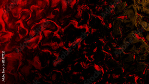 nice scarlet shifted soft forms background - abstract 3D rendering