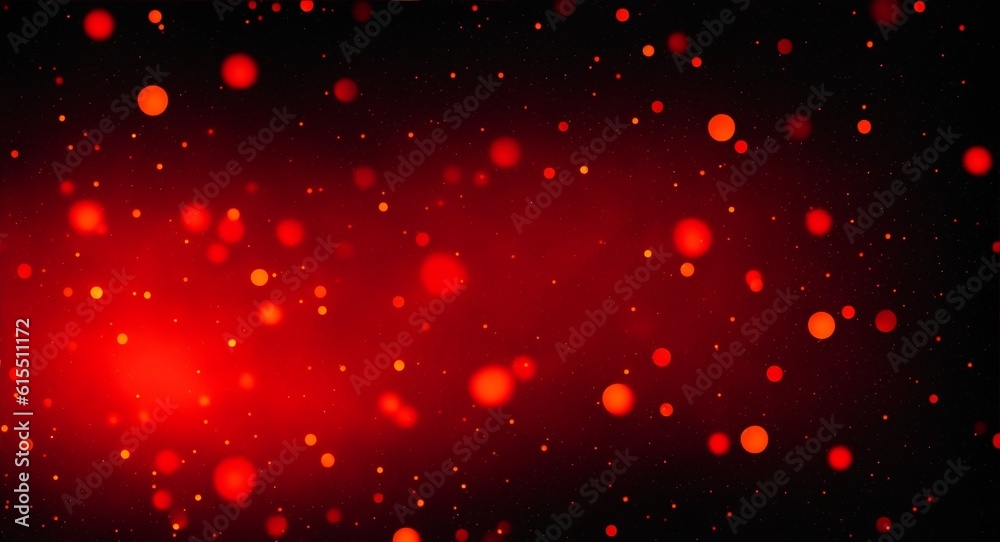 Color gradient grainy background, red orange white illuminated spots on black, noise texture effect - obrazy, fototapety, plakaty 