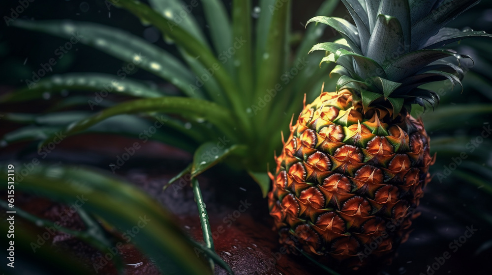 pineapple on the vine HD 8K wallpaper Stock Photographic Image pineapple on the vine HD 8K wallpaper Stock Photographic Image