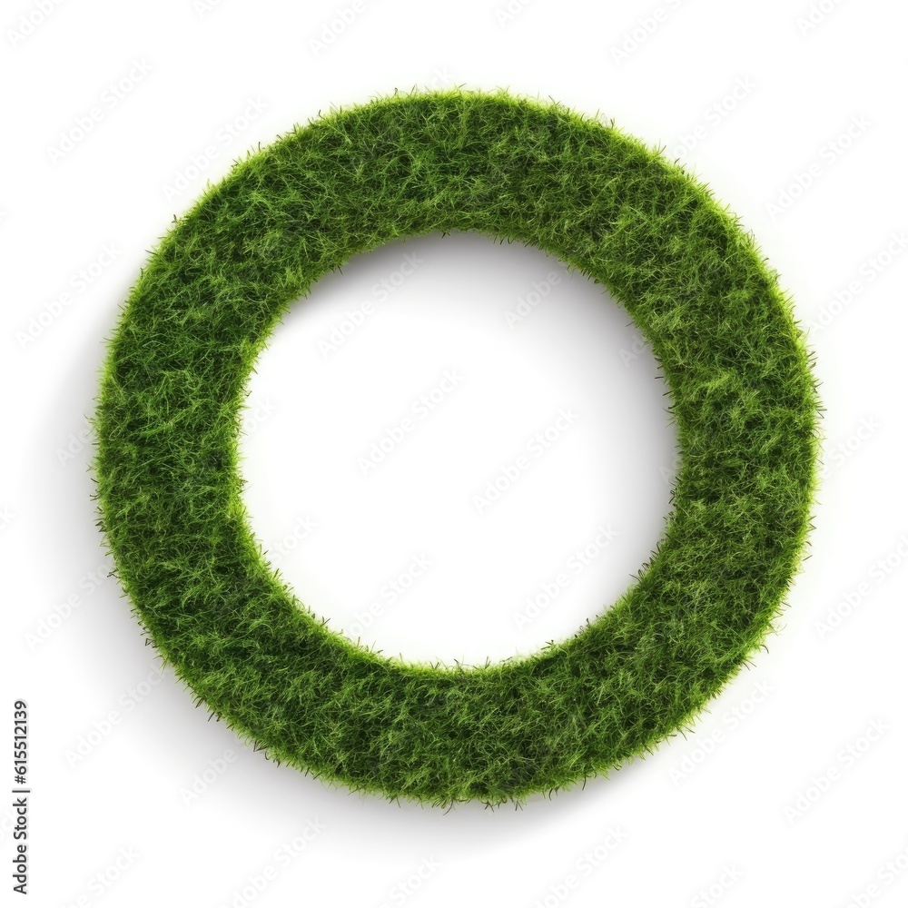 Artificial green grass in various shapes and arrangements Artificial green grass in various shapes and arrangements