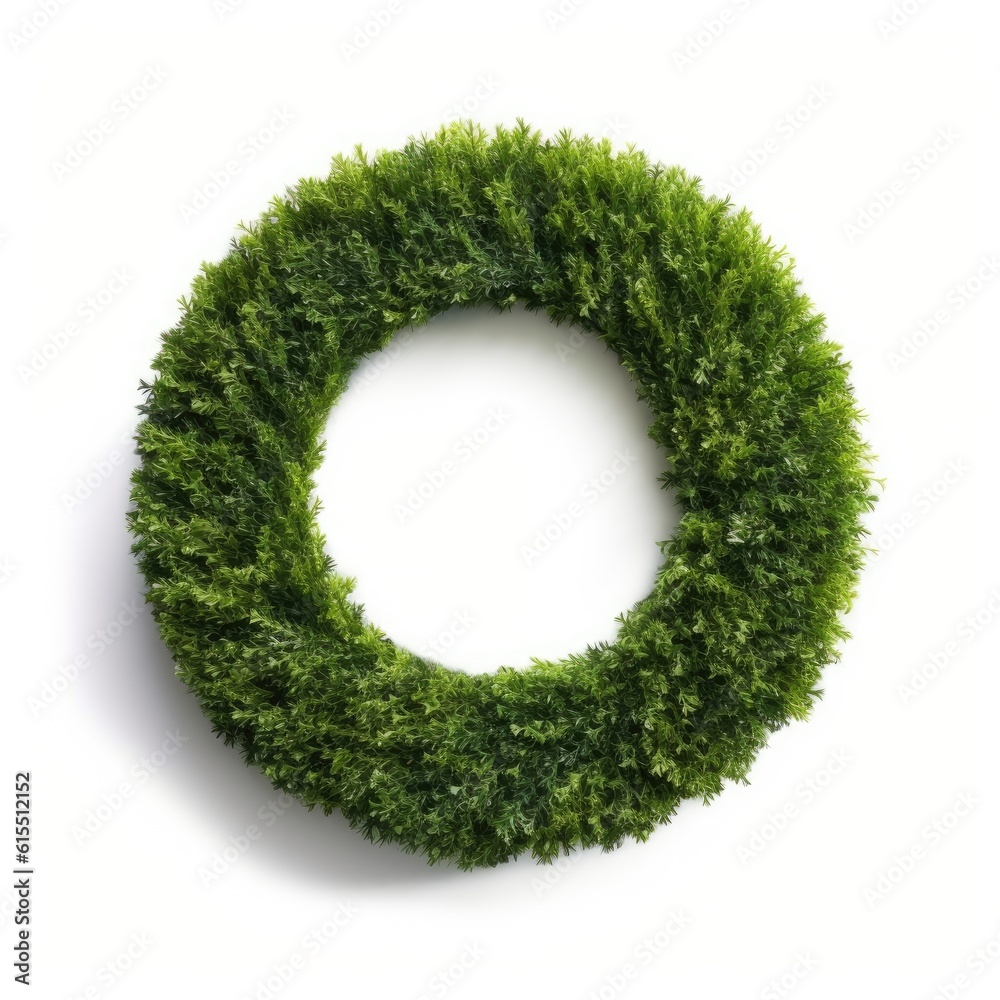 Artificial green grass in various shapes and arrangements Artificial green grass in various shapes and arrangements