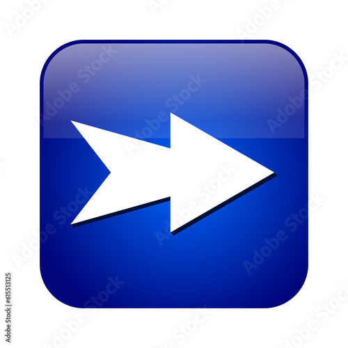 Arrow Icon, 3D Glossy Realistic Arrow Button, Shiny Arrow Button Transparent Background