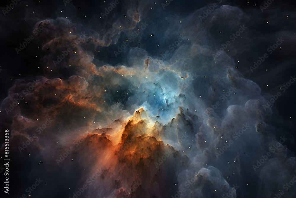 Fototapeta premium Generative ai universe space galaxy stars 