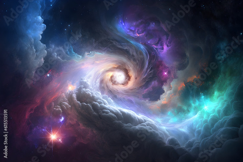 Generative ai universe space galaxy stars  © gaukharyerk