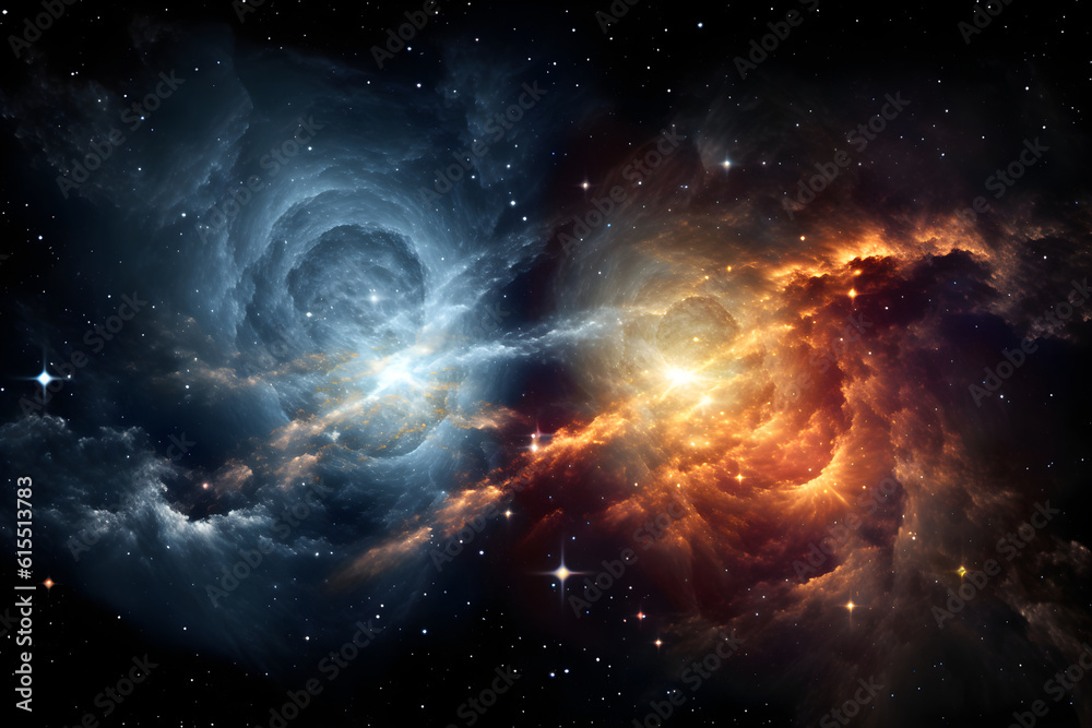 Generative ai universe space galaxy stars 