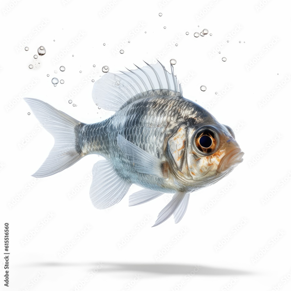 Fototapeta premium Fish isolated on a white background