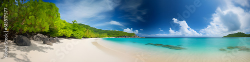 Generative ai picture of beautiful tropical beach © gaukharyerk