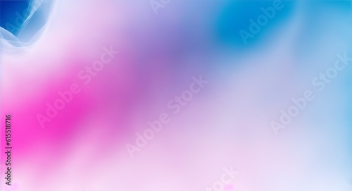 A beautiful light blue background with white smoke trailing across the floor with pink lighting. Abstract background for presentation