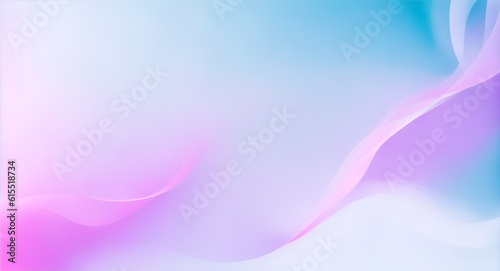 A beautiful light blue background with white smoke trailing across the floor with pink lighting. Abstract background for presentation