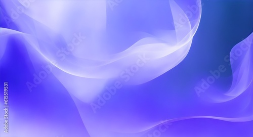 A beautiful light blue background with white smoke trailing across the floor with purple lighting. Abstract background for presentation