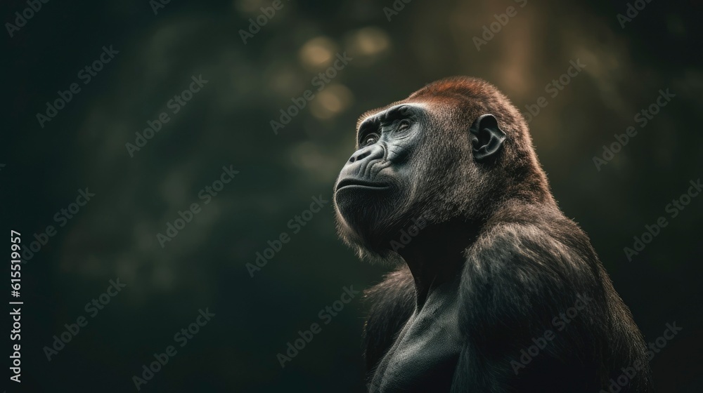 Obraz premium Generative AI, Gorilla 