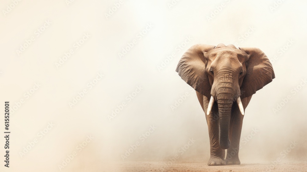 Obraz premium Generative AI, African Elephant