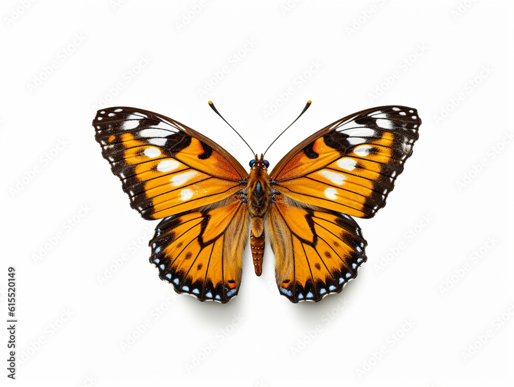Illustration of a beautiful butterfly isolated on white background. The flap is expanded showing the entire pattern on the flap. Illustration of a beautiful butterfly isolated on white background. The flap is expanded showing the entire pattern on the flap.